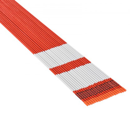 50 st. reflekterande uppfartsmarkörer 5/16" diameter 60 tum snöpinnar reflexer