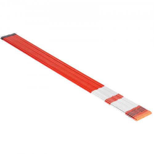 50 st. reflekterande uppfartsmarkörer 5/16" diameter 60 tum snöpinnar reflexer