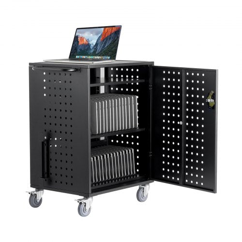 Charging Cart, 36 Device Mobile Charging Station, Up to 15.6 in Screen Size, Office and Classroom Mobile Charging Cart, for Chromebook, Tablet and Laptop