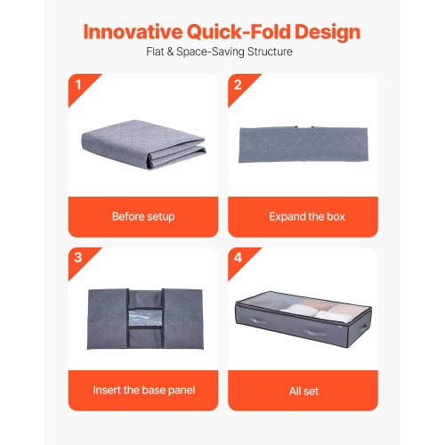 Förvaring under sängen 90L Stapelbar skolåda med genomskinligt lock 6-pack |  EU