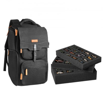 Miniature Storage Carrying Figure Bag, Fits 58 Infantry Minis, Miniature Transport Bag with Handle & Adjustable Shoulder Strap, 3 Foam Layers for Large Storage Capacity (Minis Not Included)