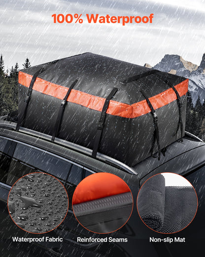 Car Rooftop Cargo Carrier Bag 20 Cubic Feet 840D PVC Car Roof Luggage Bag