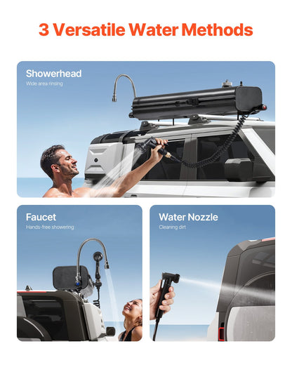 4 Gal Dachgepäckträger-Wassertank Tragbarer Wassertank mit Spritzschutzplatte