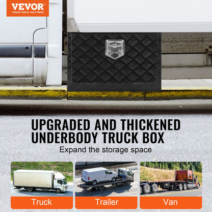 Underrede aluminium Truck Verktygslåda 24" x 14" x 16" Trailer RV Verktygsförvaring