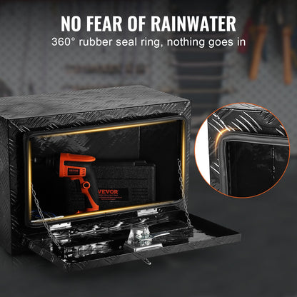 Underrede aluminium Truck Verktygslåda 24" x 14" x 16" Trailer RV Verktygsförvaring