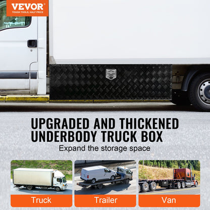 Underrede aluminium Truck Verktygslåda 60" x 17" x 18" Trailer RV Verktygsförvaring