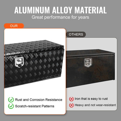 Underrede aluminium Truck Verktygslåda 60" x 17" x 18" Trailer RV Verktygsförvaring