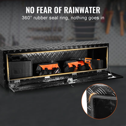 Underrede aluminium Truck Verktygslåda 60" x 17" x 18" Trailer RV Verktygsförvaring