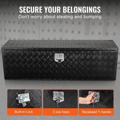 Underrede aluminium Truck Verktygslåda 60" x 17" x 18" Trailer RV Verktygsförvaring