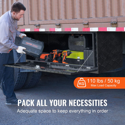 Untergestell Aluminium LKW Werkzeugkasten 60" x 24" x 24" Anhänger RV Werkzeugaufbewahrung