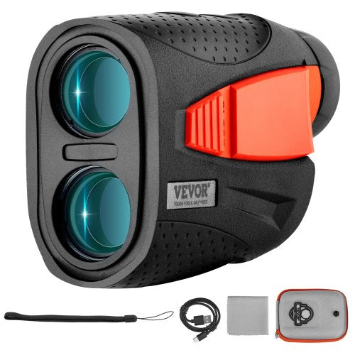 Magnetic Golf Rangefinder, 1300 Yards Laser Golfing Hunting Range Finder, 6X Magnification Golfing Accessory with Distance Measuring, High-Precision Flag Lock Vibration, Slope, USB Charge