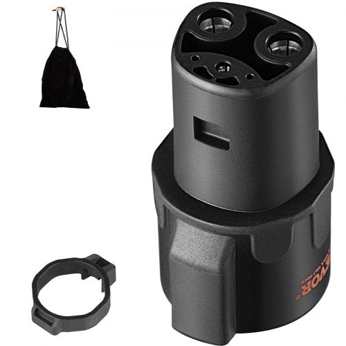 J1772 to Tesla Charger Adapter, 80 Amp 240V AC, SAE J1772 EV Charging Adapter to Tesla Plug, with Storage Bag Anti-Drop Lock IP65 Material, Compatible with Tesla Model 3, Y, S, X