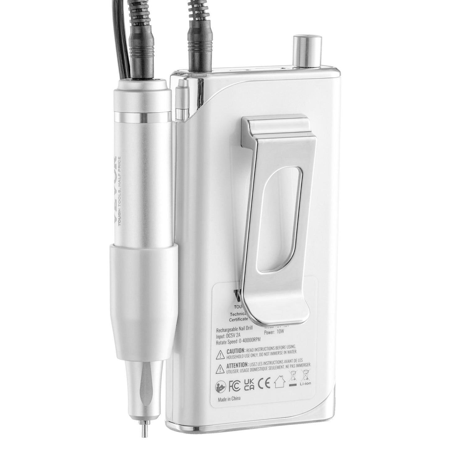 Electric Cordless Nail Drill Machine 40000RPM Nail File Machine with LCD Display