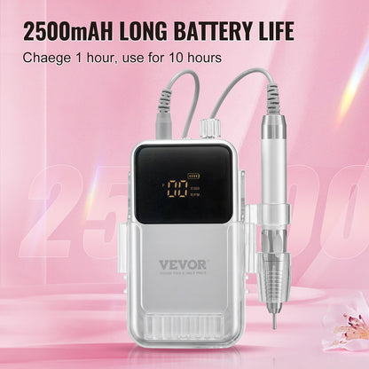 Electric Cordless Nail Drill Machine for Nail E-File Machine 35000RRM Brushless Motor