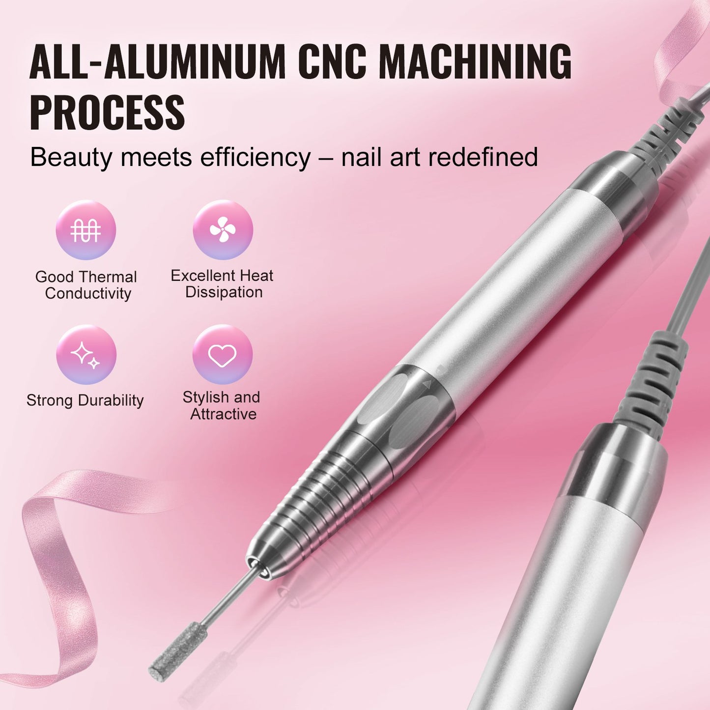 Electric Cordless Nail Drill Machine for Nail E-File Machine 35000RRM Brushless Motor