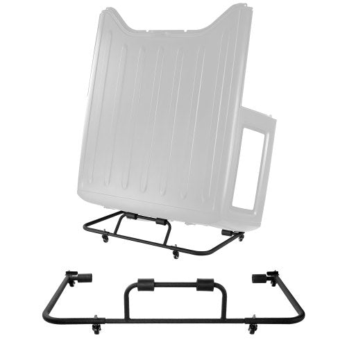 Hardtop Storage Cart, Moveable Sturdy Hard Top Cart, with 3-Adjustable Holes & Thickened Soft Padding, Hardtop Storage Rack with Powder Coating, Fit for Jeep Wrangler TJ, JK