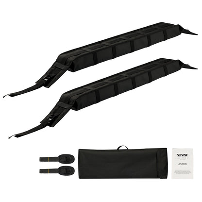 Soft Roof Rack Pads 33in 176lbs Lastkapacitet för kajak Kanot Surfboard Bagage