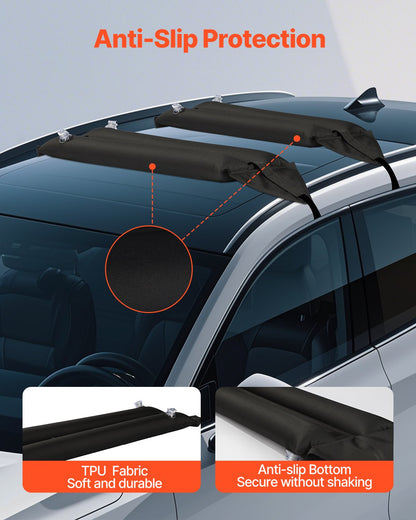Inflatable Roof Rack Pads 88lbs Load Capacity for Kayak Canoe Surfboard