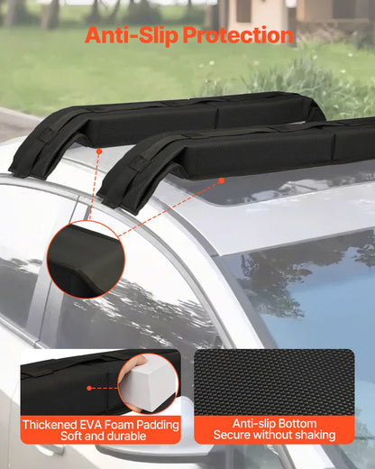 Weiche Dachgepäckträger-Polster 31,5" Universal-Autodachgepäckträger 176LBS Belastung