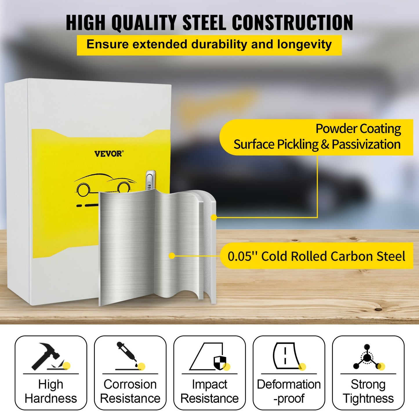 Tesla Laddningsstation Box, 28" x 20" x 10", Utomhus kabelbox Laddbox Kabelorganisatör, IP32 Vattentät Dammtät Cool Roll Steel Elbox, för Tesla Wall Connector