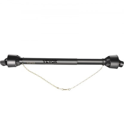 PTO Shaft 1 3/8\" PTO Drive Shaft, 6 Spline End Round End PTO Driveline Shaft, Series 4 Tractor PTO Shaft, 39\"-55\" Brush Hog PTO Shaft, Black PTO Shaft for Bush Hog/Finish Mower/Rotary Cutter
