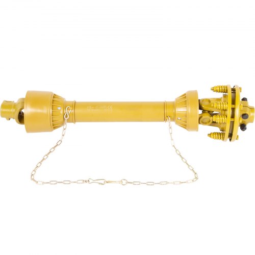 PTO Shaft, 1-3/8\" PTO Drive Shaft, 6 Spline Both Ends PTO Driveline Shaft, Series 4 Tractor PTO Shaft, 31.5\"-41\" Brush Hog PTO Shaft, Yellow PTO Shaft with Slip Clutch for Bush Hog/Finish Mow