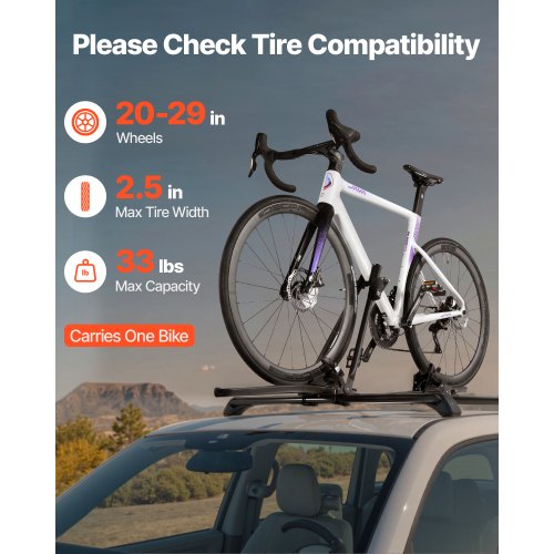 Takmonterad Cykelhållare Kraftig Bilcykelhållare med Lås