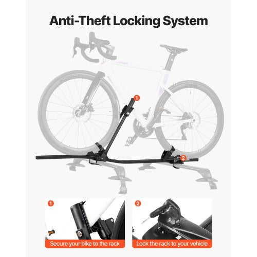 Takmonterad Cykelhållare Kraftig Bilcykelhållare med Lås