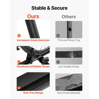 Takmonterad Cykelhållare Kraftig Bilcykelhållare med Lås