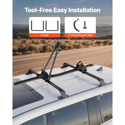 Takmonterad Cykelhållare Kraftig Bilcykelhållare med Lås