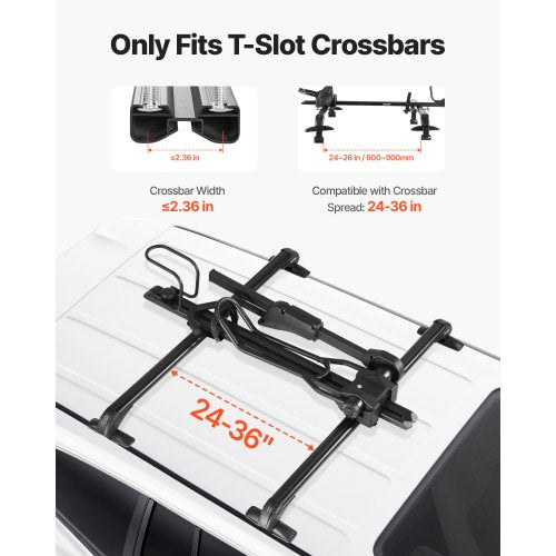 Hopfällbart cykelställ på taket Kraftigt cykelställ för bil, upprätt monteringslås
