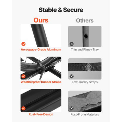 Hopfällbart cykelställ på taket Kraftigt cykelställ för bil, upprätt monteringslås