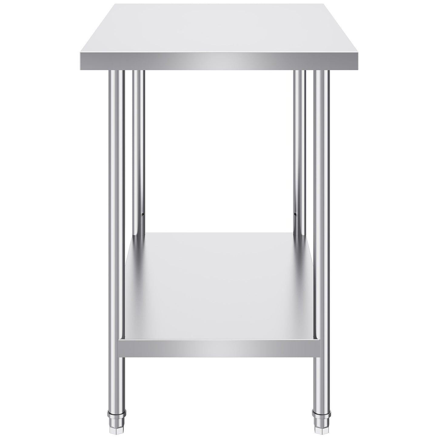 Rostfritt stål Arbetsförberedande bord Kommersiellt arbetsbord Matförberedelser 24x36x34in