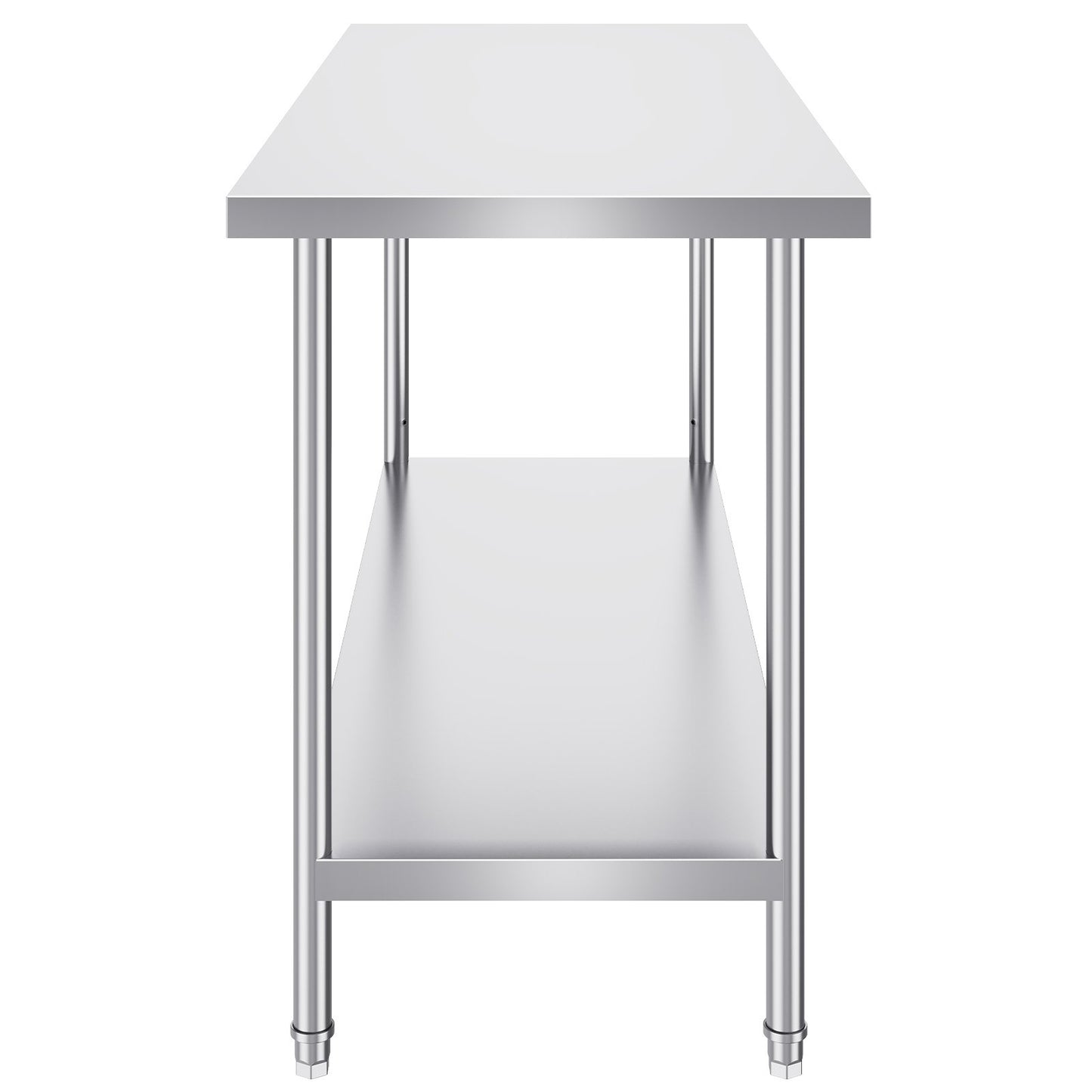 Rostfritt stål Arbetsförberedande bord Kommersiellt arbetsbord Matförberedelser 24x60x34in