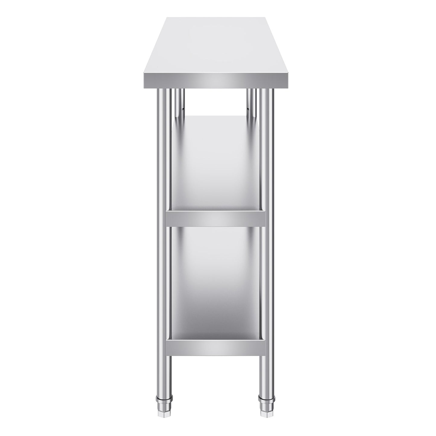 Matlagningsbord i rostfritt stål Kommersiellt kök Arbetsbord 14"x48