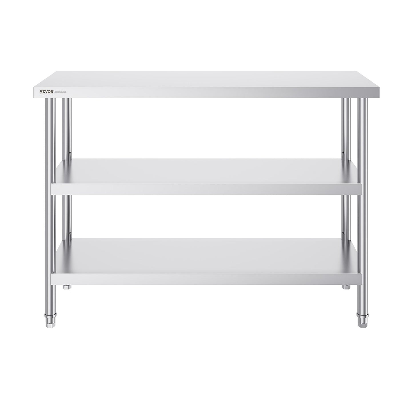 Edelstahl-Lebensmittelzubereitungstisch, gewerblicher Küchenarbeitstisch, 45,7 x 121,9 cm