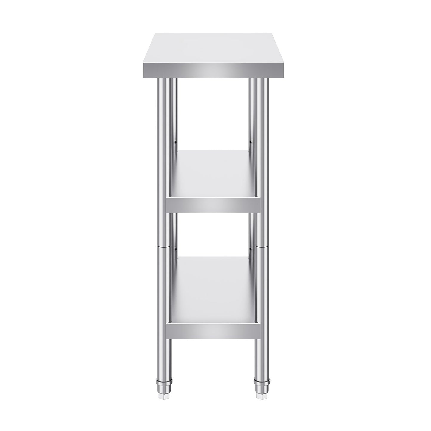 Edelstahl-Lebensmittelzubereitungstisch, gewerblicher Küchenarbeitstisch, 35,6 x 61 cm