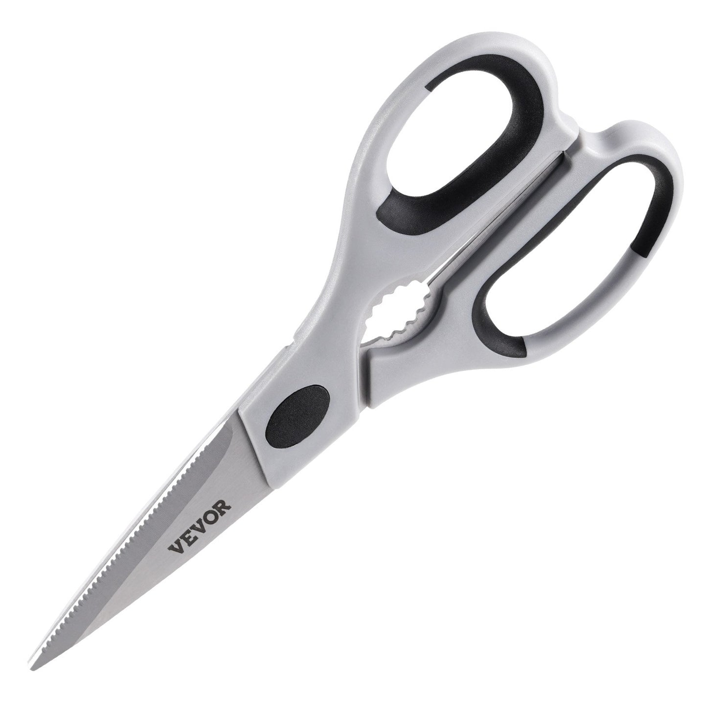 Kitchen Scissors, Durable Stainless Steel Kitchen Shears with Protective Sheath, Heavy Duty Cooking Shears Soft Grip Comfort Handle, Kitchen Utensil for Cutting Meat, Food, Fish, Poultry, Grey