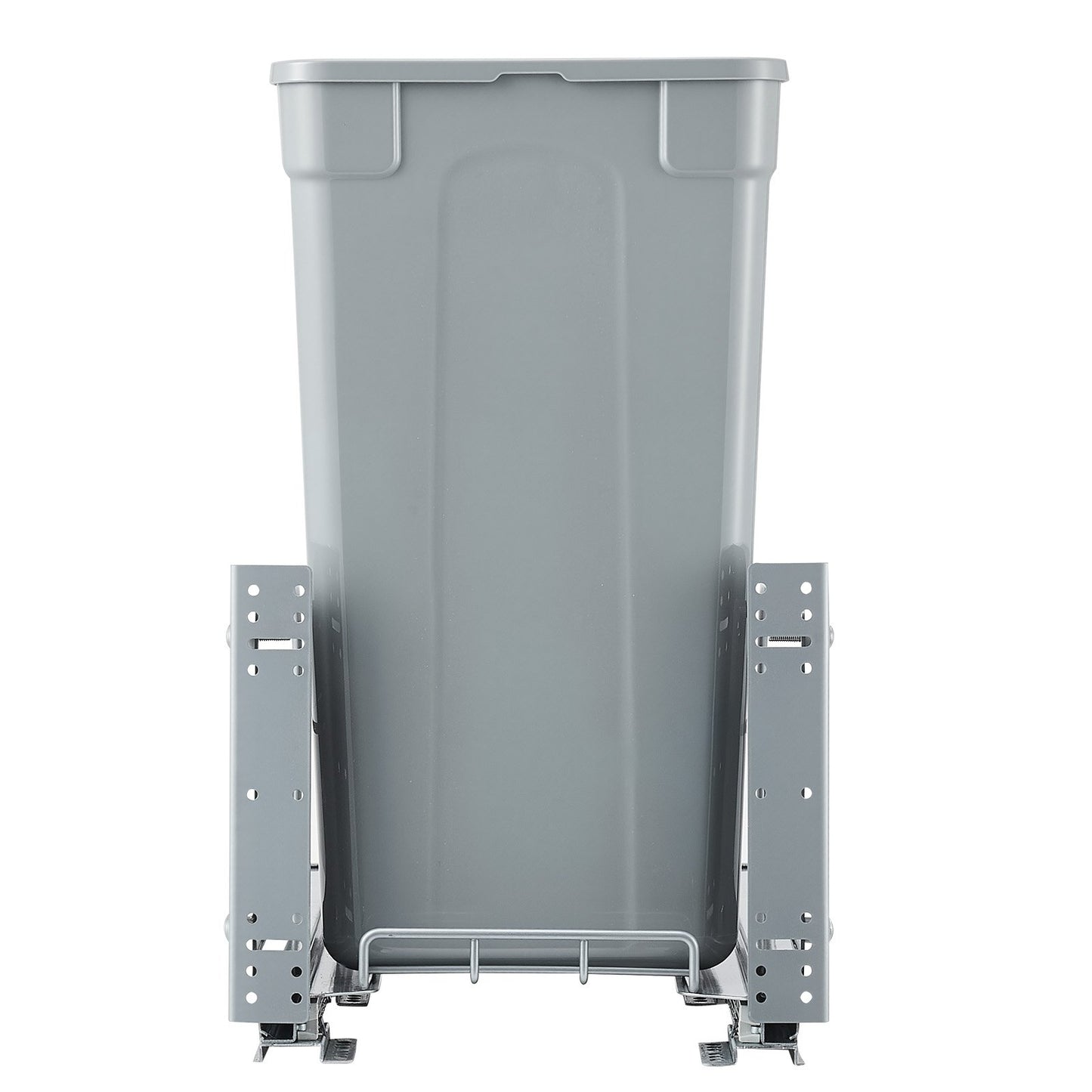 Pullout Trash Can for Kitchen Cabinets, 35 QT Garbage Waste Recycling Bin, Under Mount Waste Container, with Heavy Duty Metal Soft Close Sliding System and Door Kit, for Sink, Under Counter