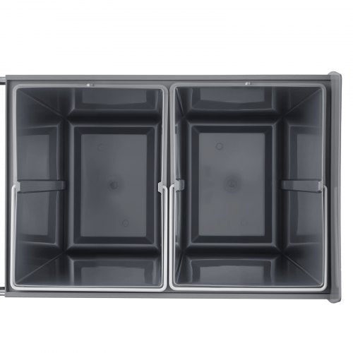 Doppelter 20Lx2 Ausziehbarer Abfalleimer für unter den Küchenschrank | EU