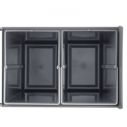 Doppelter 20Lx2 Ausziehbarer Abfalleimer für unter den Küchenschrank | EU