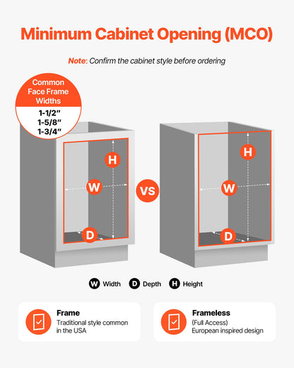 Wood Pullout Trash Can for Kitchen Cabinets, 35 QT x2 Double Under Sink Garbage Waste Recycling Bin, Under Mount Waste Container, with Heavy Duty Metal Soft Close Sliding System and Door Kit