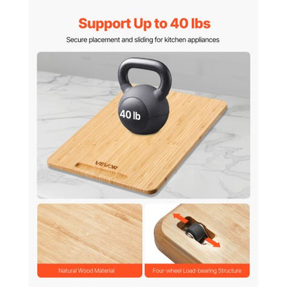 Geräteschrank, 40,6 x 30,5 cm, Schiebetablett für Küchenarbeitsplatte