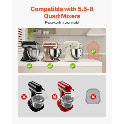 Mixerknopf, oval, 15,7 x 11,1 Zoll, für kippbaren 5,5-8-Qt-Standmixer