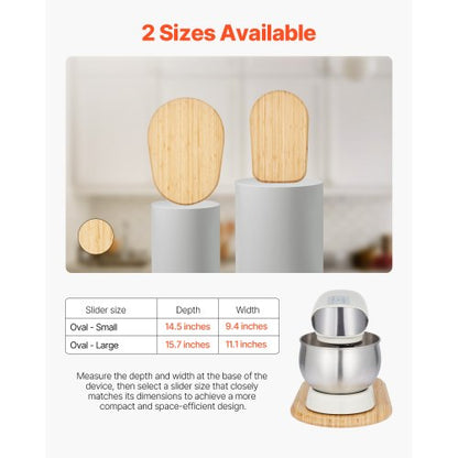 Mixerknopf, oval, 15,7 x 11,1 Zoll, für kippbaren 5,5-8-Qt-Standmixer