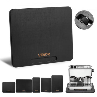 Appliance Slider, Small 10.5 x 13-inch, Rolling Sliding Tray with Silent Rubber Wheels & Hollow Handle, Easy to Clean, Appliance Rolling Tray for Coffee Maker, Kitchen Countertop, Black