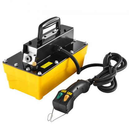 10,000PSI Air Hydraulic Pump, 0.61 Gal Reservoir, NPT 3/8 In Oil Outlet, NPT 1/4 In Inlet, Plastic Air Hydraulic Pump with Remote Control Actuator, for Automobile Frame Machine & Hydraulic Press