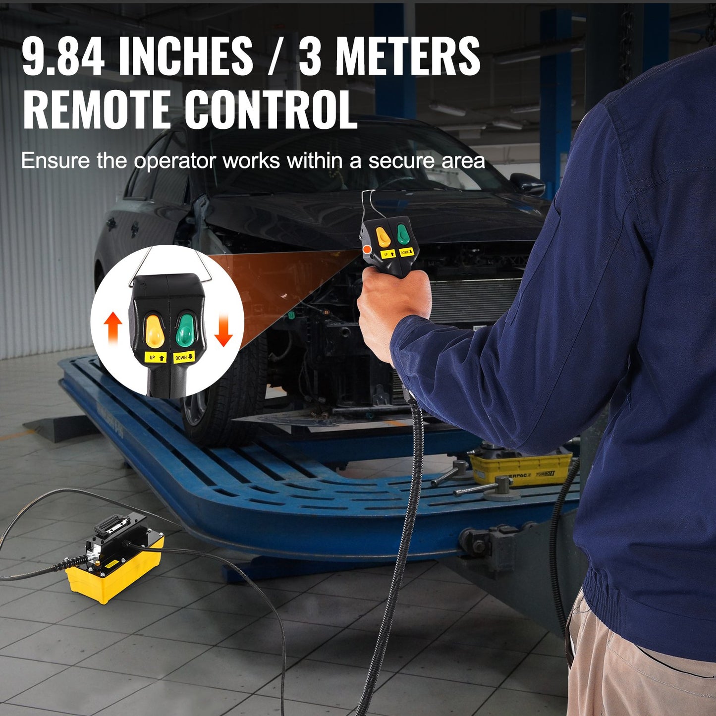 Lufthydraulikpumpe Ram Machine Pump 10.000 PSI Luft über Hydraulikpumpe