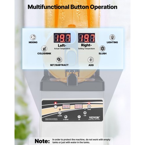 Kommerzielle Slush-Maschine 15L Margarita Smoothie Gefriergetränkemaschine | EU