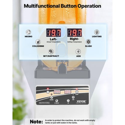 Kommerzielle Slush-Maschine 15L Margarita Smoothie Gefriergetränkemaschine | EU